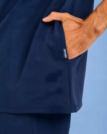 Essential Pro Classic V-Neck Scrub Top – Navy Blue