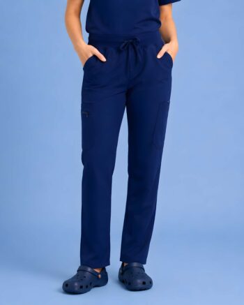 Essential Pro Classic V-Neck Scrub Top – Navy Blue